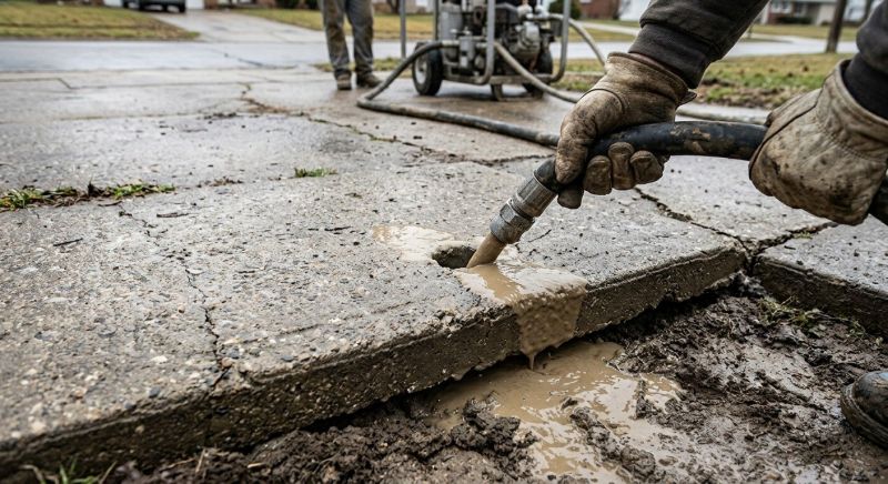 Sunken Driveway Lifting in Columbus, OH